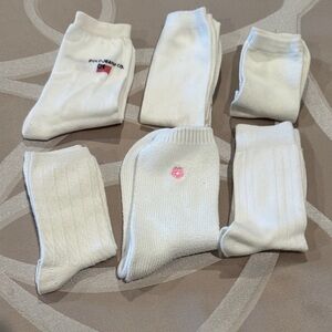 Womens Classic White Socks Set